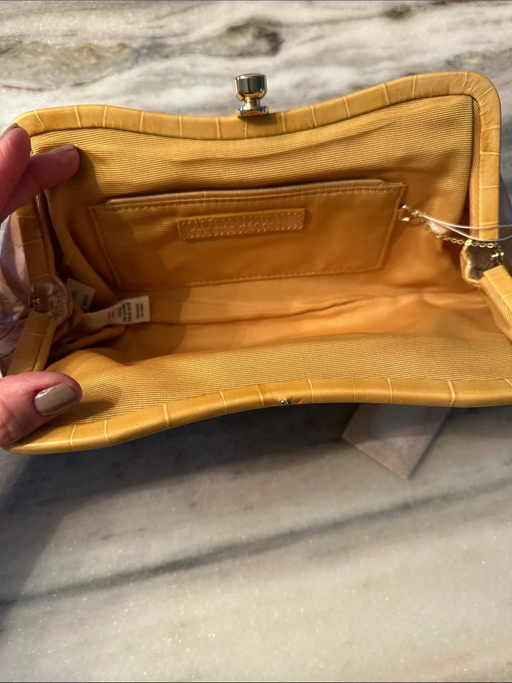 Banana Republic embossed leather